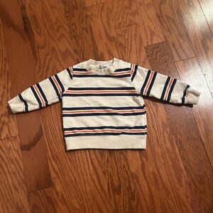 Carter's Orange and Navy Striped Kids Sweater